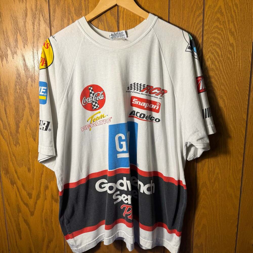 Vintage 90s Competitors View NASCAR Dale Earnhardt RCR Goodwrench Racing T-Shirt